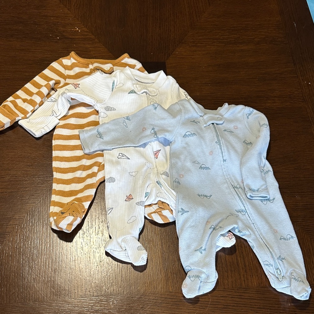 Carters Footed Sleepers 3 Piece Set - Newborn